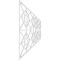 Ekena Millwork Set of Four Panels for 94 1/2"W x 32 1/4"H Jamestown Fretwork Wainscot Wall Paneling WPKP16X01X47JTN - alternate 5